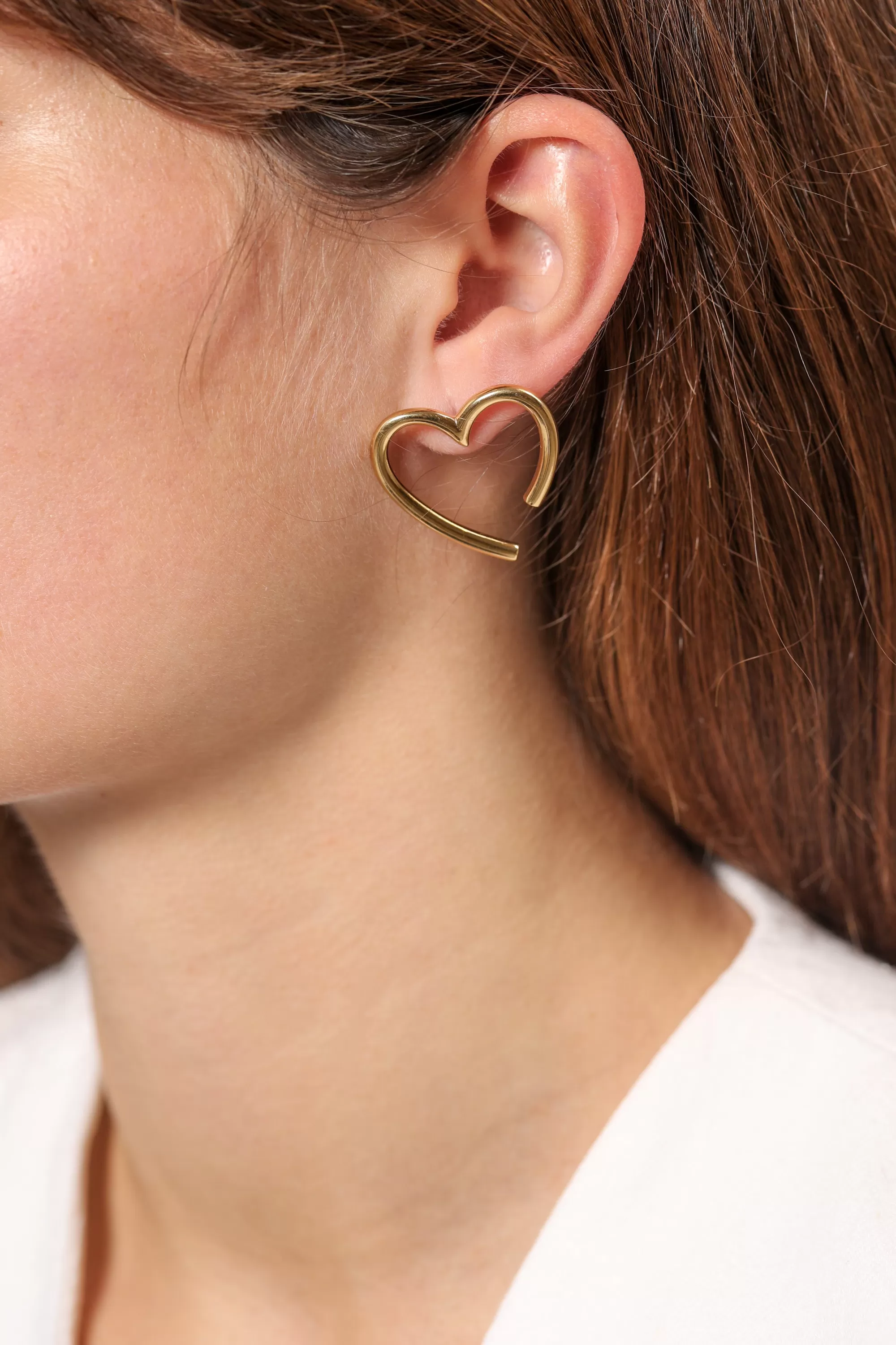 Philippe Audibert Boucles D'Oreilles Coeur Dore Fashion